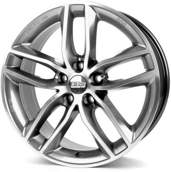 Bbs SX farba: platinum silver diamond-cut