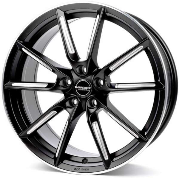 Borbet LX farba: black matt spoke rim polished