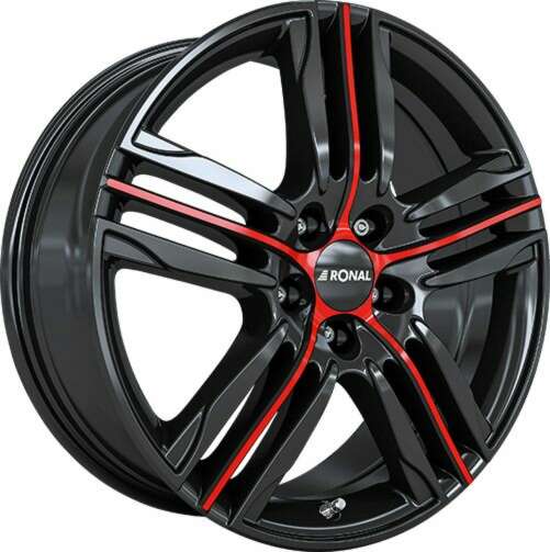 Ronal R57 farba: jetblack - redspoke