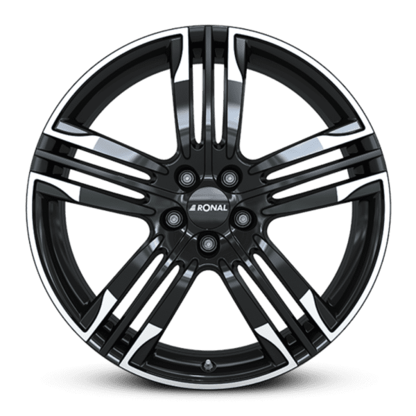 Ronal R58 farba: jetblack - white rim