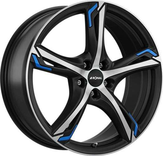 Ronal R62 Blue farba: JETBLACK-MATT-FRONTKOPIERT