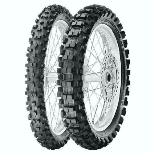 Négyévszakos motorkerékpár gumik 80/100R12 50M Pirelli SCORPION MX EXTRA J