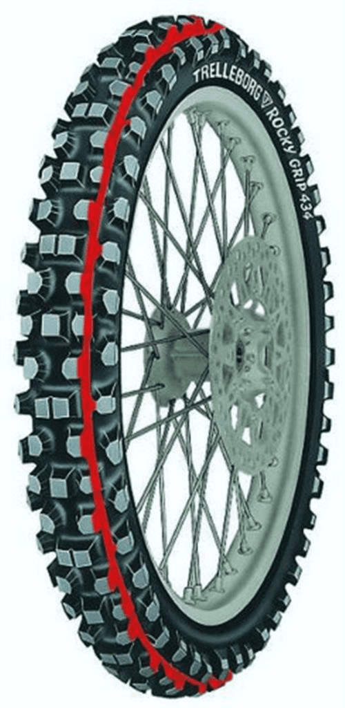 Négyévszakos motorkerékpár gumik 80/100R21 51M Mitas XT 434