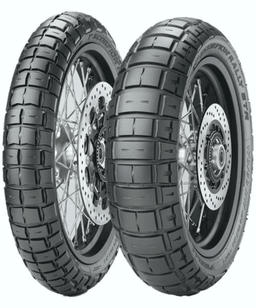 Négyévszakos motorkerékpár gumik 90/90R21 54V Pirelli SCORPION RALLY STR